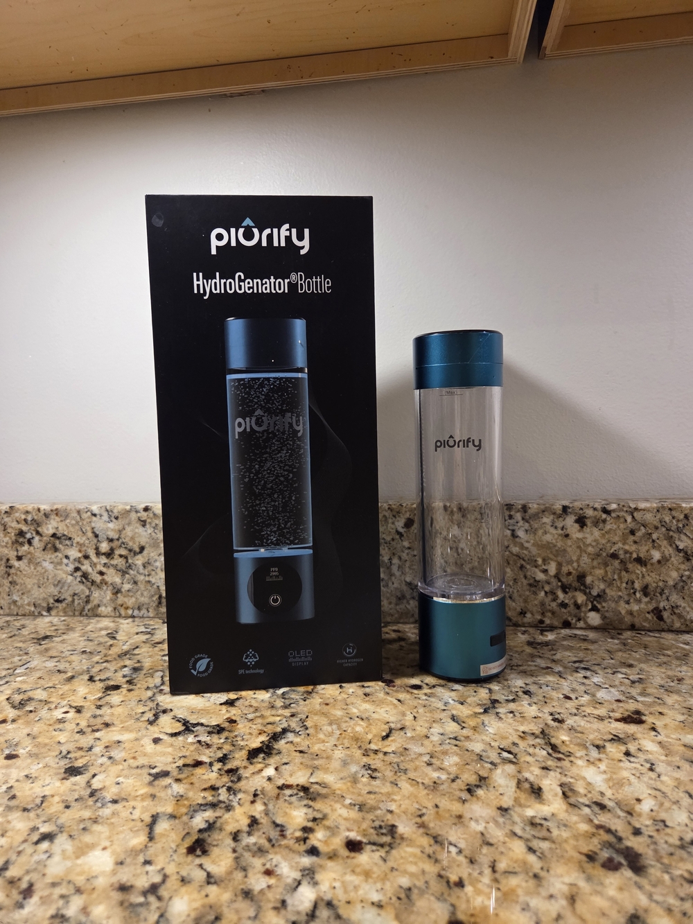 PIURIFY Hydrogen Water Bottle Generator | 6300+ PPB | USA Certified